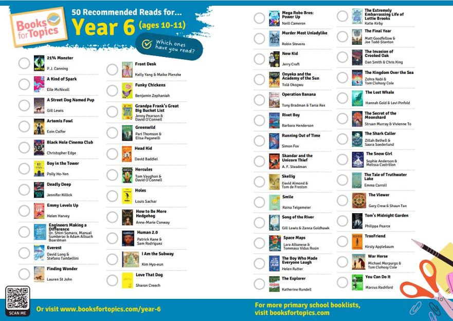 Recommended reads Y6